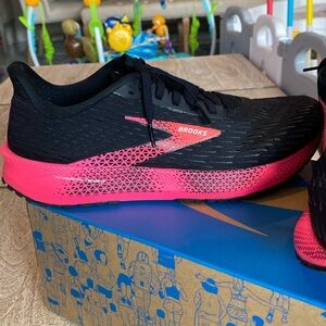 Brooks Black and Pink Athletic Shoes